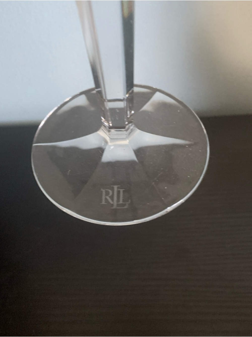 Lauren Ralph Lauren Chrystal Herringbone Goblets set of 4 in Original Box - Picture 10 of 11